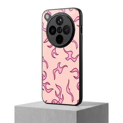 Lil Flames Pink oppo find x8 mobile cover | shockproof glass phone case