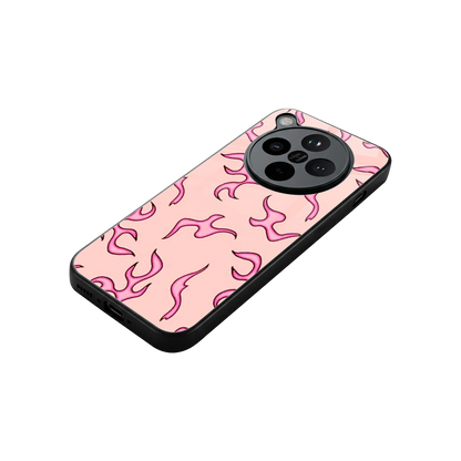 Lil Flames Pink stylish phone case for oppo find x8 | glossy glass and slim fit