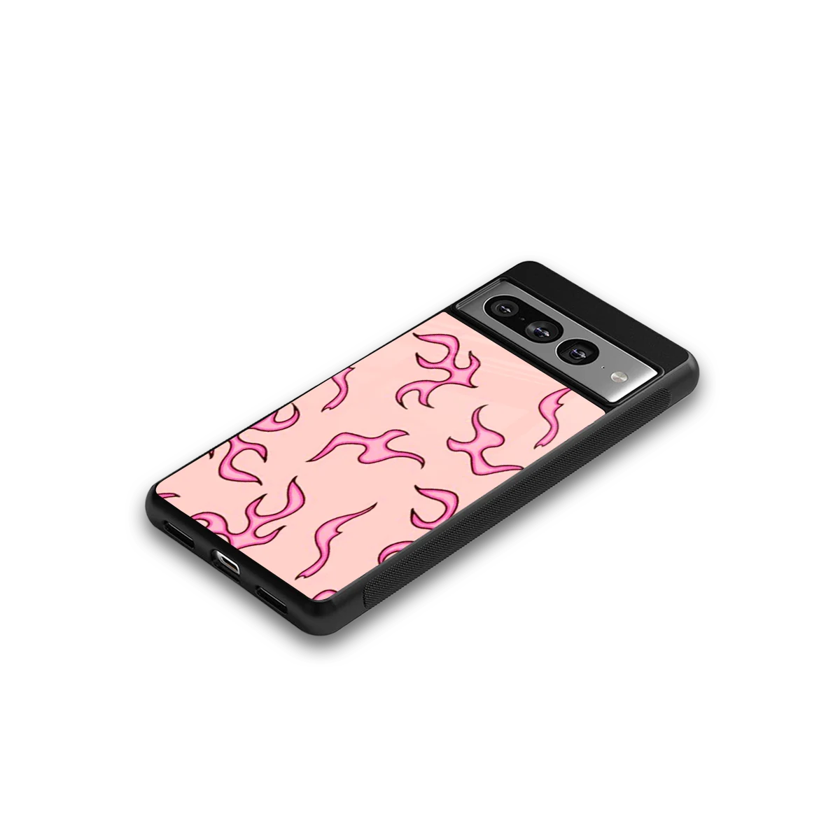 Lil Flames Pink google pixel 7 pro mobile cover | shockproof glass phone case