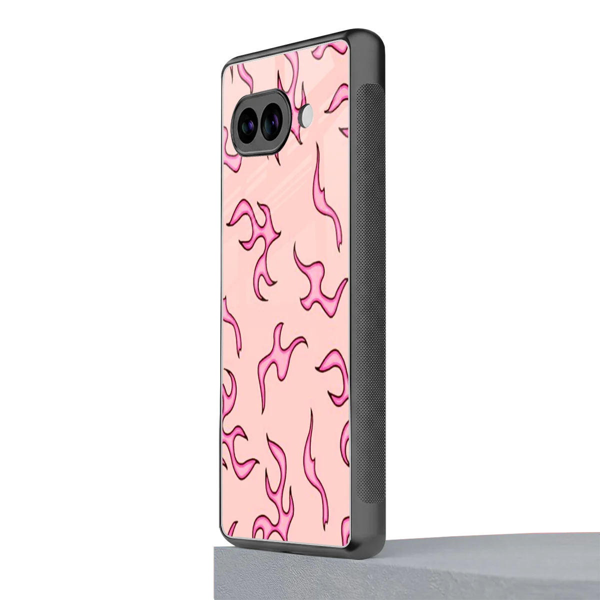 Lil Flames Pink google pixel 10a mobile cover | shockproof glass phone case