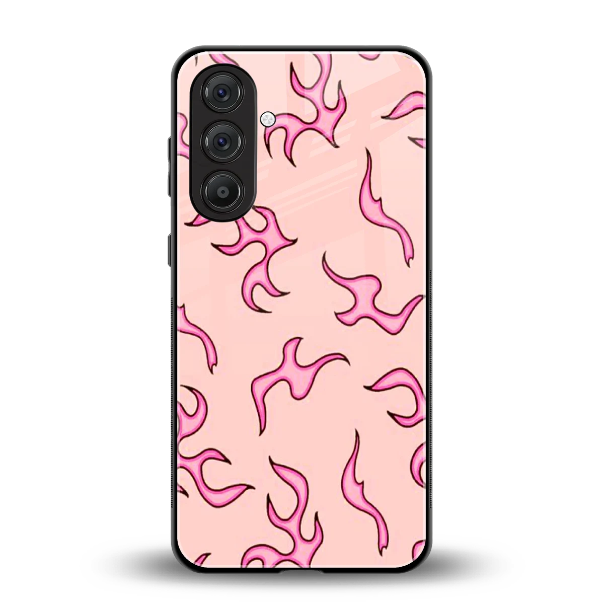 Lil Flames Pink back phone cover | glass case for samsung galaxy a16 5g