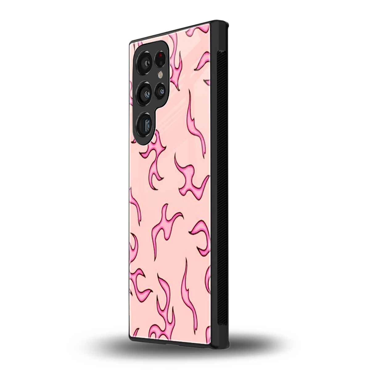 Lil Flames Pink samsung galaxy s23 ultra mobile cover | shockproof glass phone case