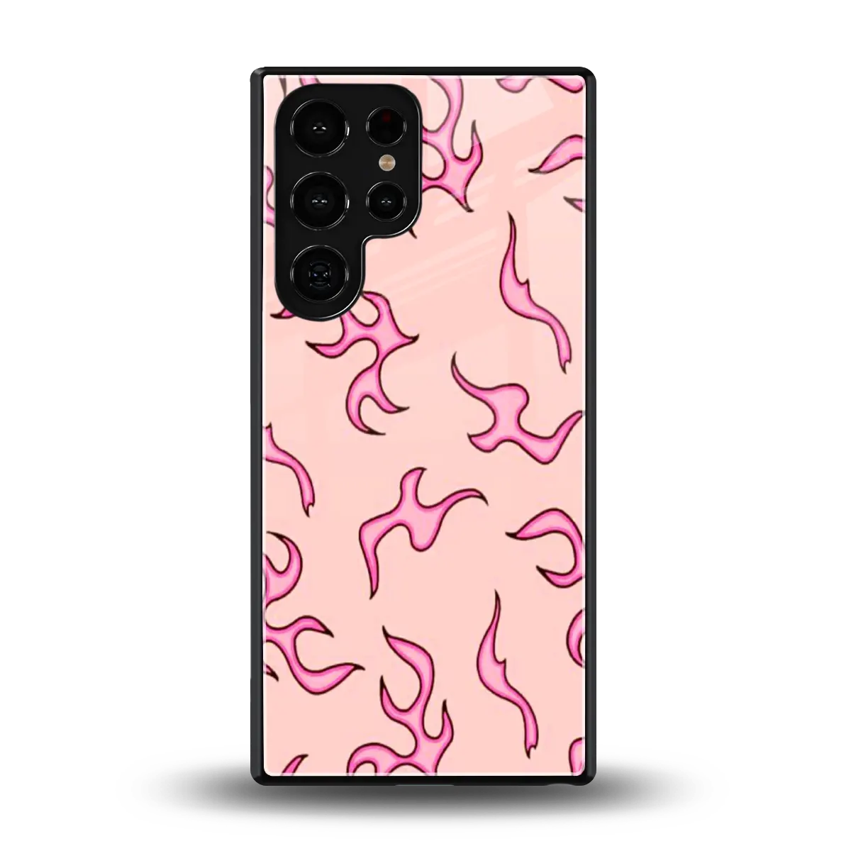 Lil Flames Pink back phone cover | glass case for samsung galaxy s26 ultra