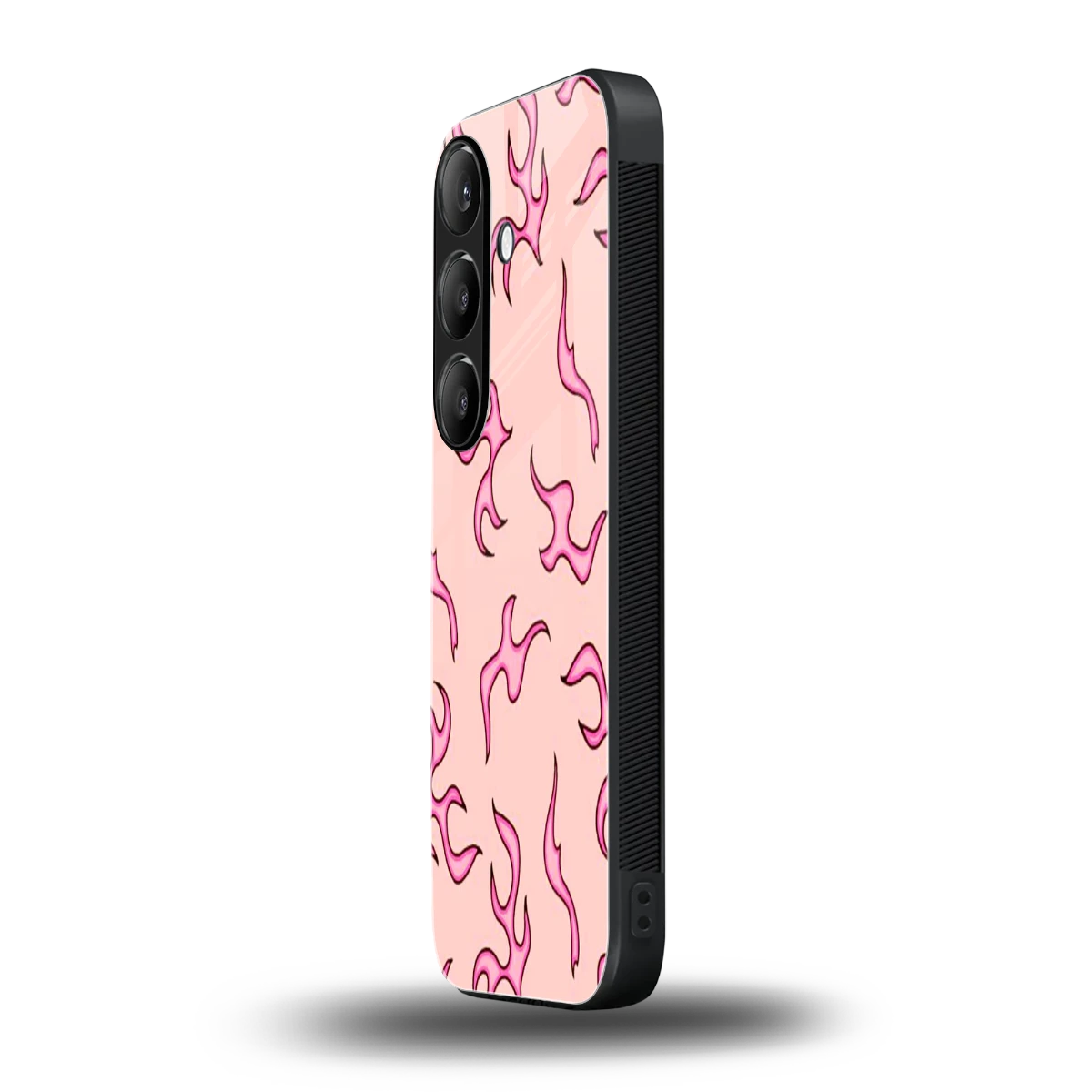 Lil Flames Pink samsung galaxy s25 mobile cover | shockproof glass phone case