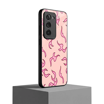 Lil Flames Pink redmi 15 5g mobile cover | shockproof glass phone case