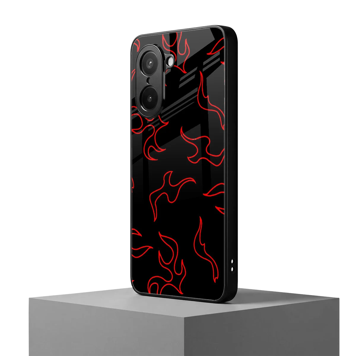 Lil Flames Red oneplus nord ce5 5g mobile cover | shockproof glass phone case