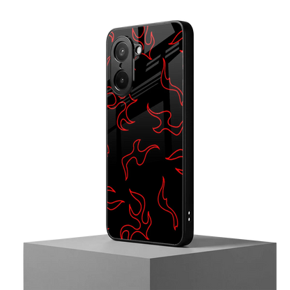 Lil Flames Red oneplus nord ce5 5g mobile cover | shockproof glass phone case