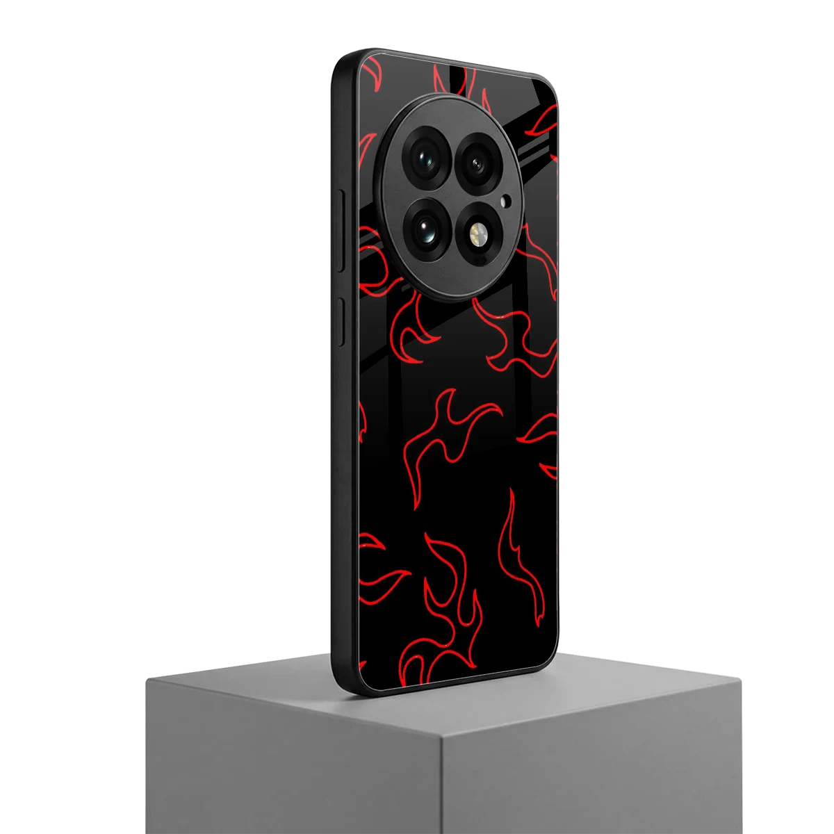 Lil Flames Red oneplus 13 mobile cover | shockproof glass phone case