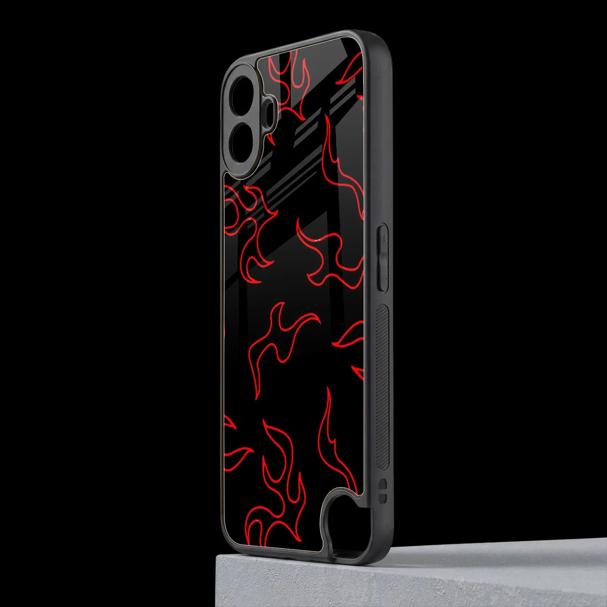 Lil Flames Red cmf nothing phone 1 mobile cover | shockproof glass phone case