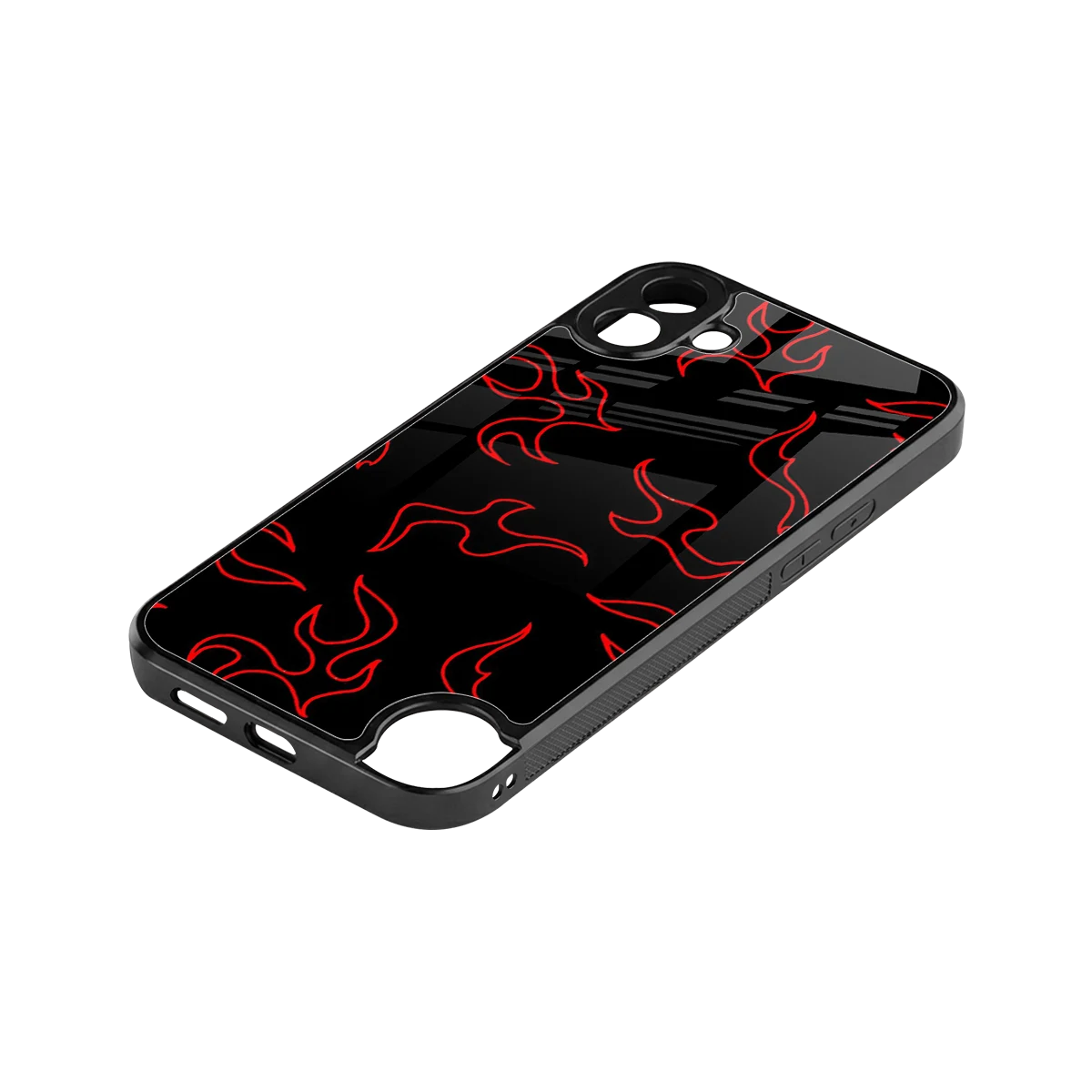 Lil Flames Red stylish phone case for cmf nothing phone 1 | glossy glass and slim fit