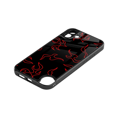 Lil Flames Red stylish phone case for cmf nothing phone 1 | glossy glass and slim fit