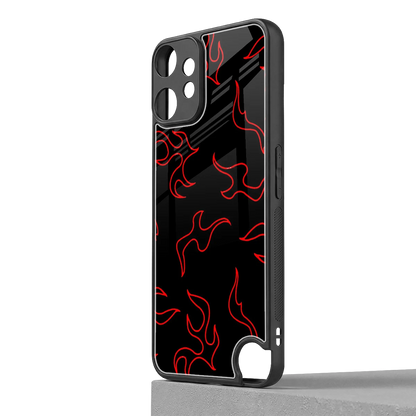 Lil Flames Red cmf nothing phone 2 pro mobile cover | shockproof glass phone case