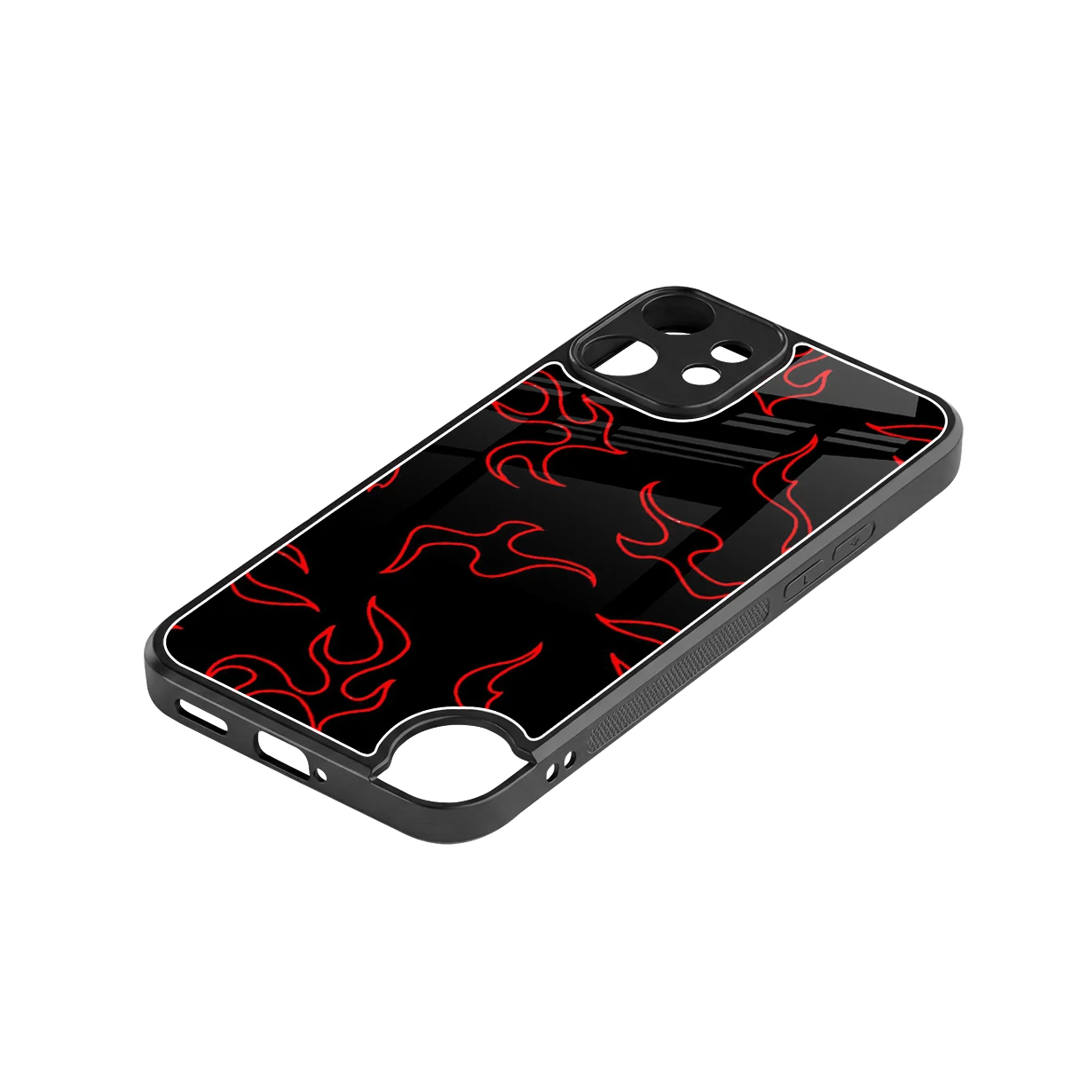 Lil Flames Red stylish phone case for cmf nothing phone 2 pro | glossy glass and slim fit