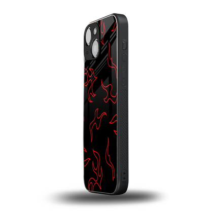 Lil Flames Red iphone 13 mini mobile cover | shockproof glass phone case