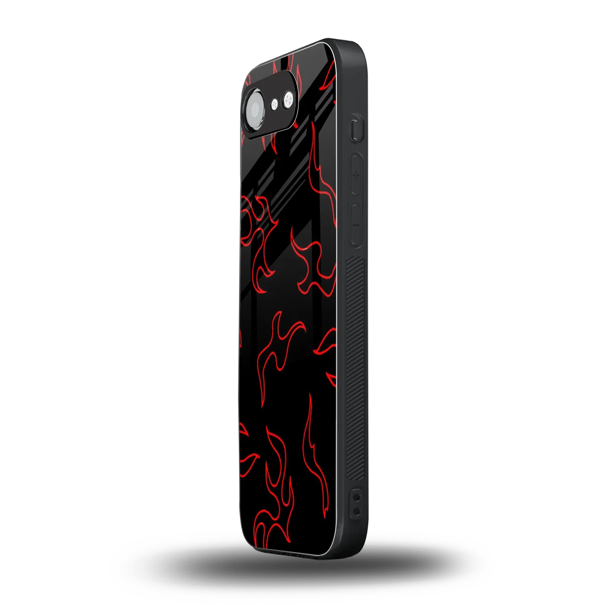 Lil Flames Red iphone 16e mobile cover | shockproof glass phone case
