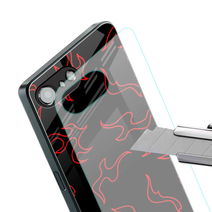Lil Flames Red stylish phone case for iphone 17e | glossy glass and slim fit