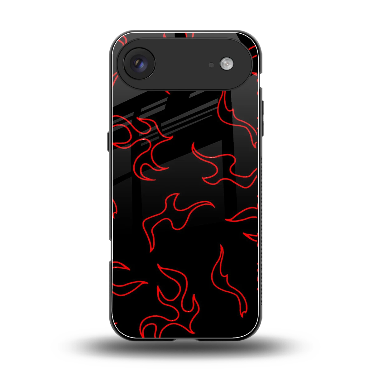 Lil Flames Red back phone cover | glass case for iphone air