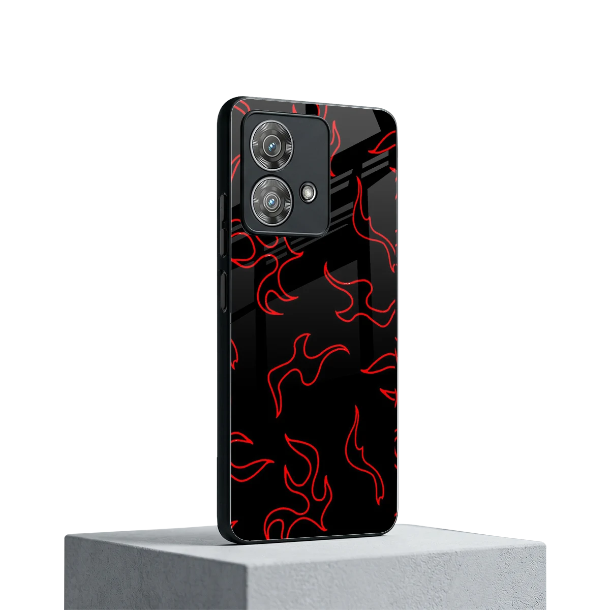 Lil Flames Red motorola edge 40 neo 5g mobile cover | shockproof glass phone case