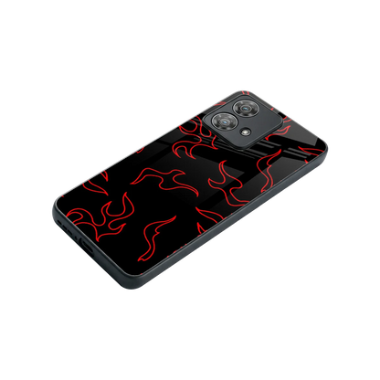 Lil Flames Red stylish phone case for motorola edge 40 neo 5g | glossy glass and slim fit