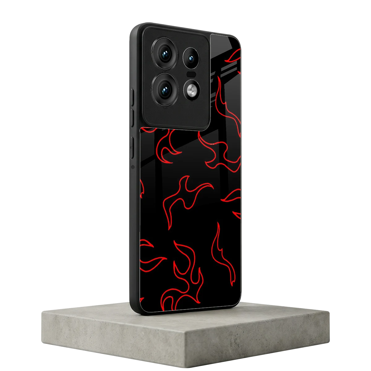 Lil Flames Red motorola edge 50 pro mobile cover | shockproof glass phone case