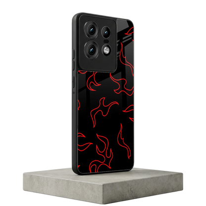 Lil Flames Red motorola edge 50 pro mobile cover | shockproof glass phone case