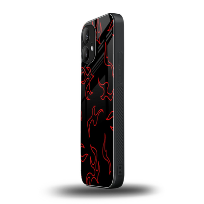 Lil Flames Red nothing phone 2 mobile cover | shockproof glass phone case