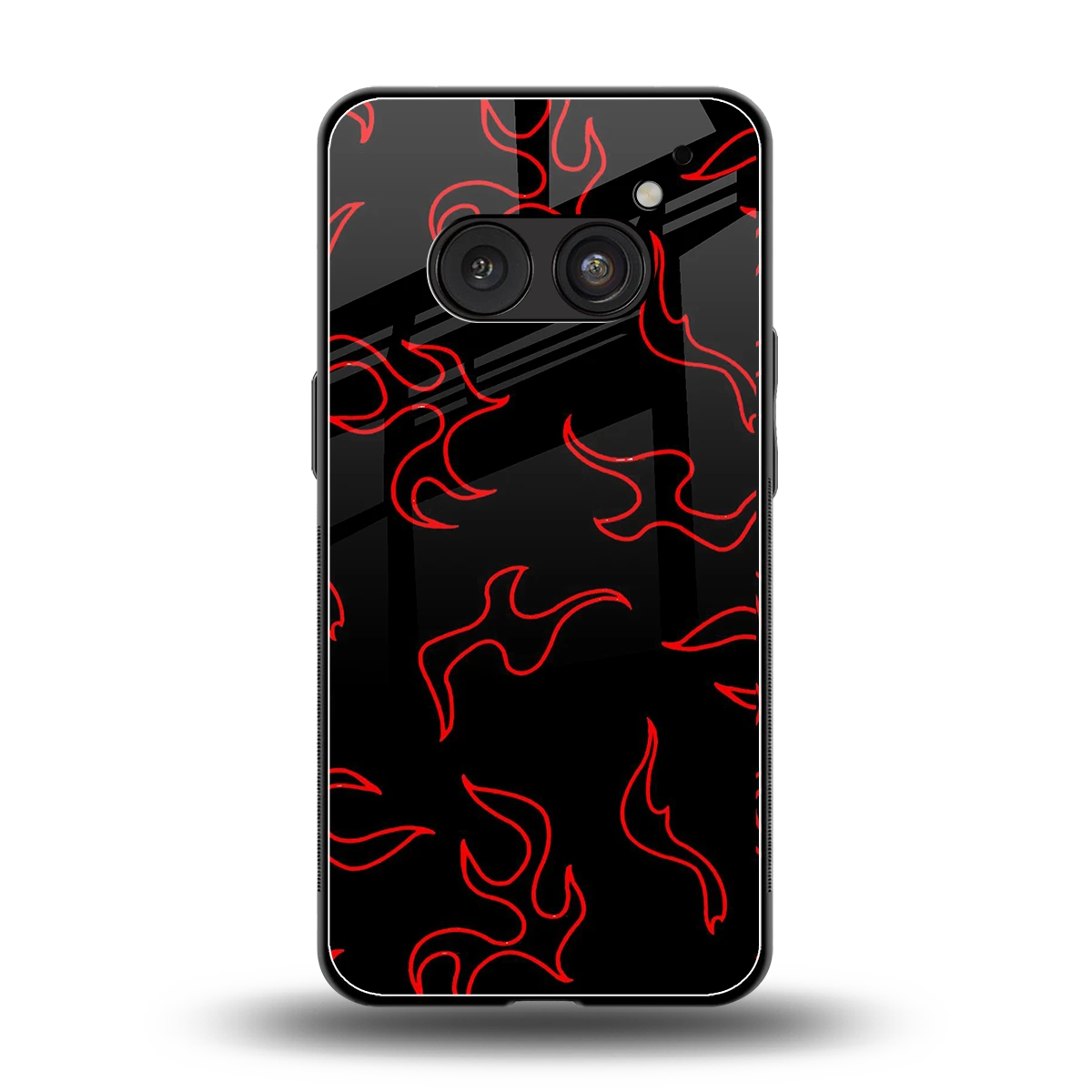 Lil Flames Red back phone cover | glass case for nothing phone 2a plus