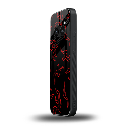 Lil Flames Red nothing phone 2a mobile cover | shockproof glass phone case