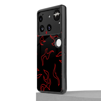 Lil Flames Red nothing phone 3 mobile cover | shockproof glass phone case