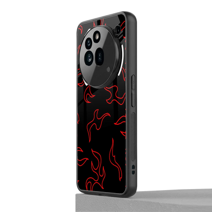Lil Flames Red nothing phone 3a pro mobile cover | shockproof glass phone case