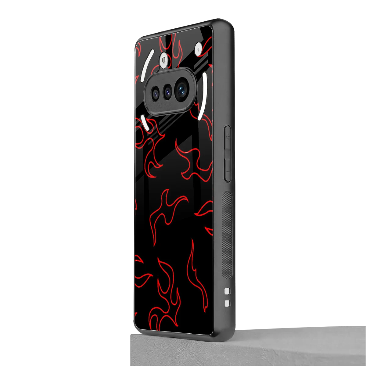Lil Flames Red nothing phone 3a mobile cover | shockproof glass phone case