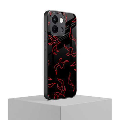 Lil Flames Red oneplus 13s mobile cover | shockproof glass phone case