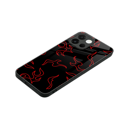 Lil Flames Red stylish phone case for oneplus 13s | glossy glass and slim fit