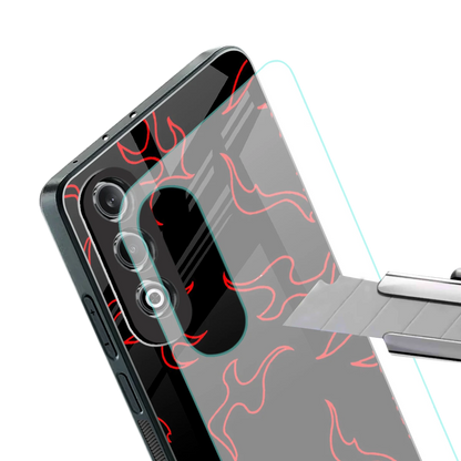 Lil Flames Red stylish phone case for oneplus nord ce 4 | glossy glass and slim fit