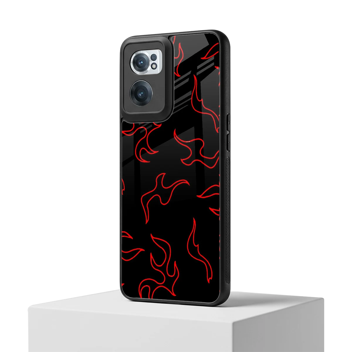 Lil Flames Red oneplus nord ce 2 mobile cover | shockproof glass phone case