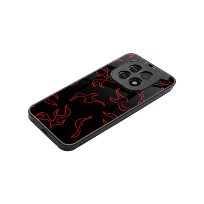 Lil Flames Red stylish phone case for oppo f29 5g | glossy glass and slim fit