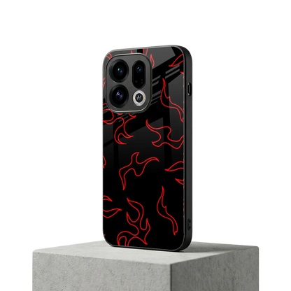 Lil Flames Red oppo find x9 mobile cover | shockproof glass phone case