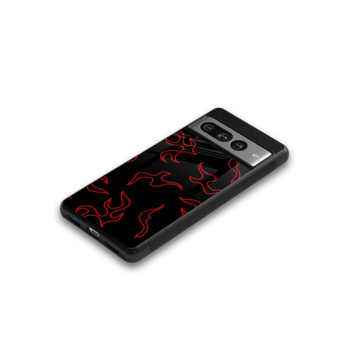 Lil Flames Red google pixel 7 pro mobile cover | shockproof glass phone case