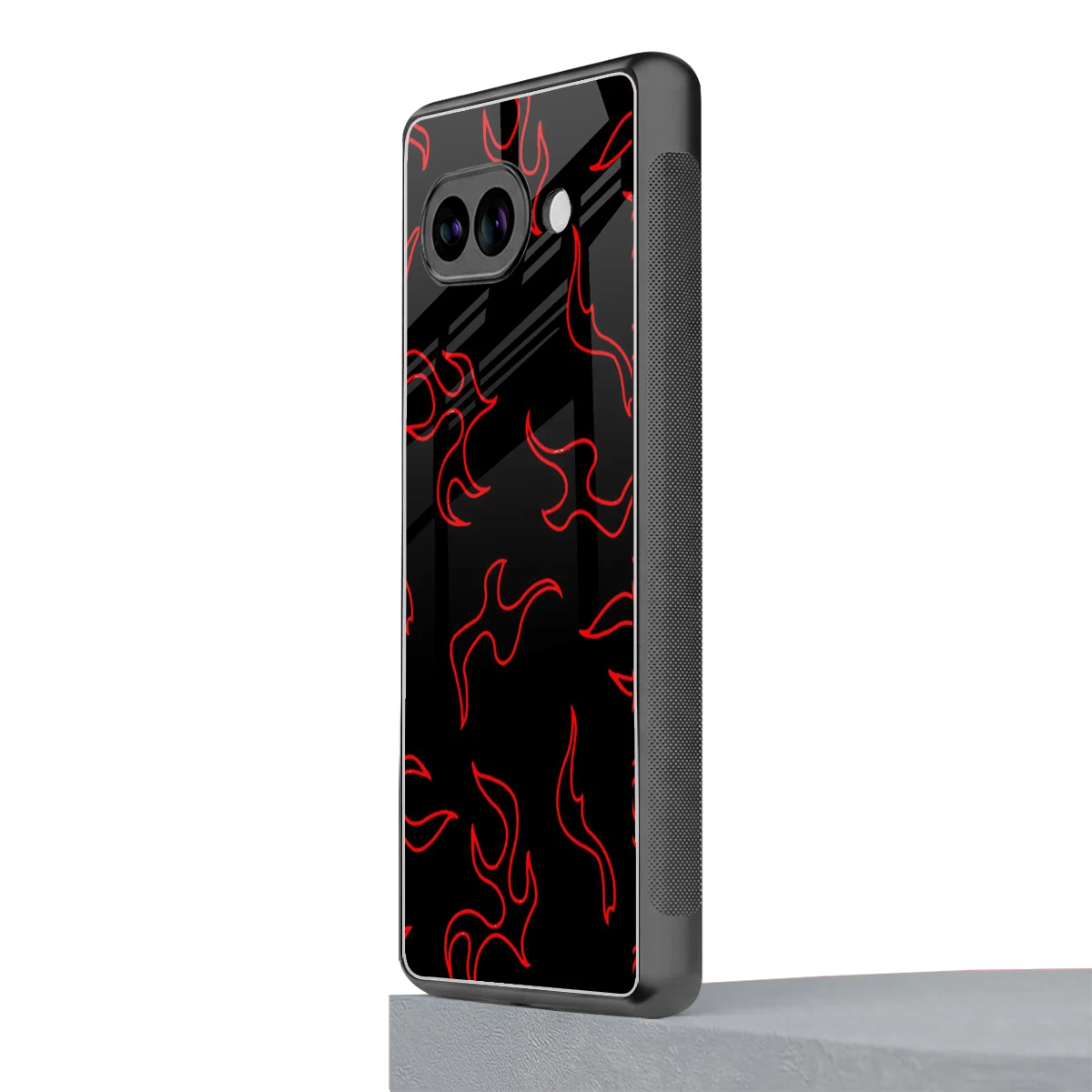 Lil Flames Red google pixel 10a mobile cover | shockproof glass phone case