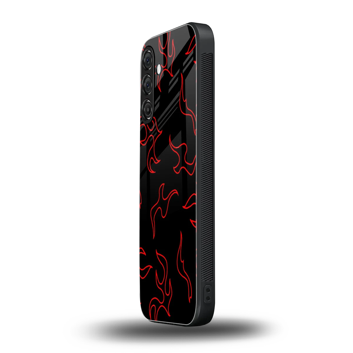 Lil Flames Red samsung galaxy m35 5g mobile cover | shockproof glass phone case