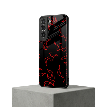 Lil Flames Red samsung galaxy s22 mobile cover | shockproof glass phone case