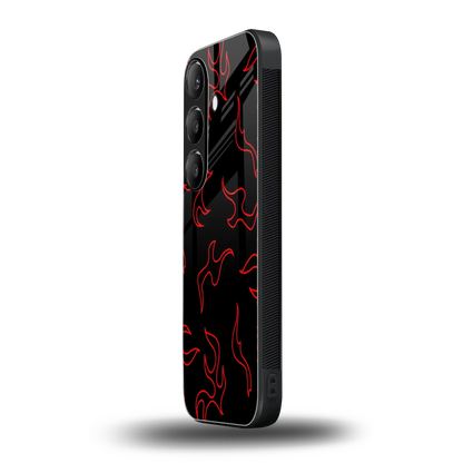 Lil Flames Red samsung galaxy s24 mobile cover | shockproof glass phone case