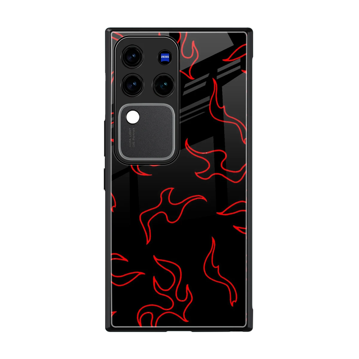Lil Flames Red back phone cover | glass case forvivo v30 pro