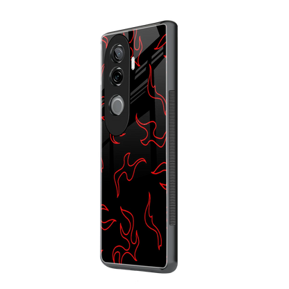 Lil Flames Red vivo v40e mobile cover | shockproof glass phone case