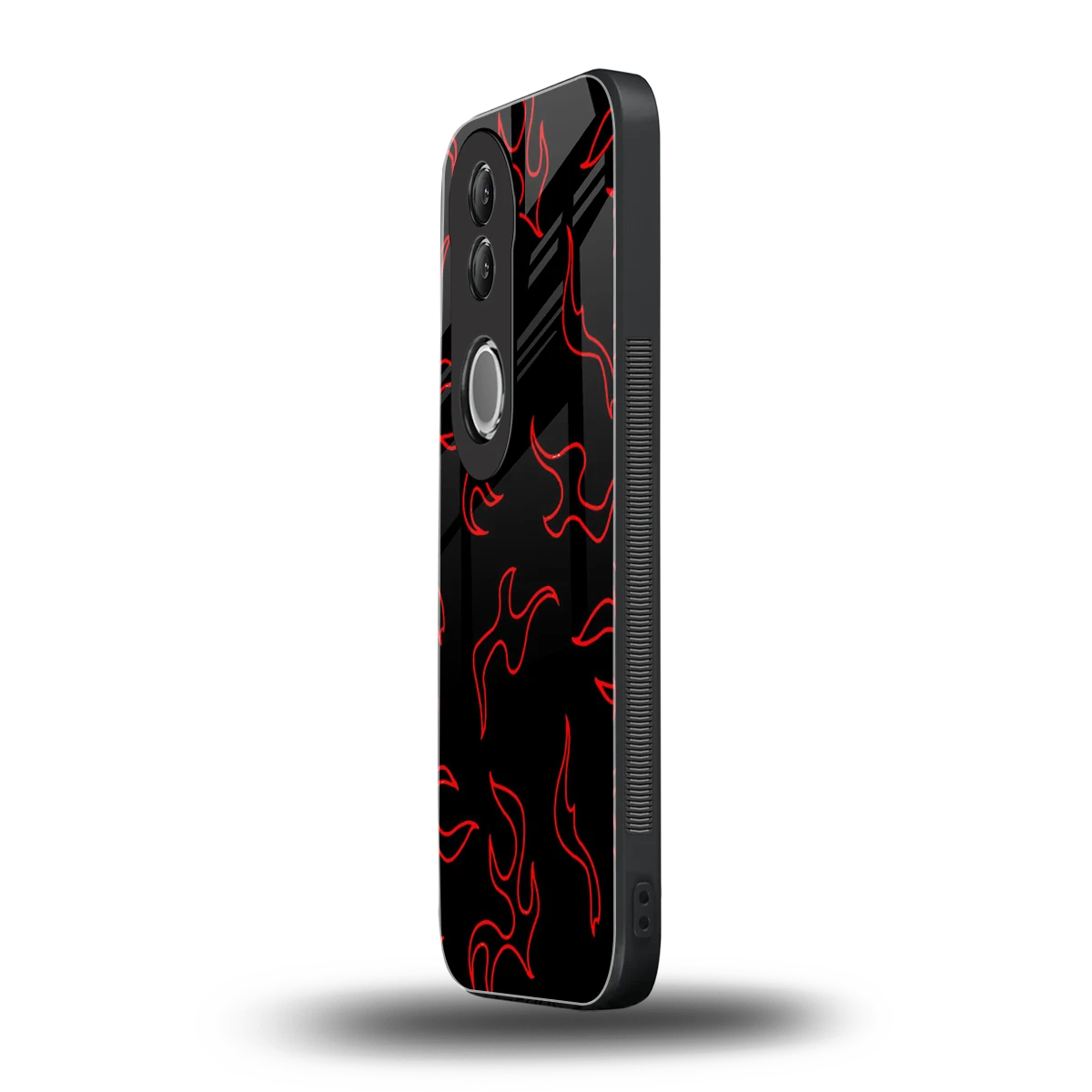 Lil Flames Red vivo v50 mobile cover | shockproof glass phone case