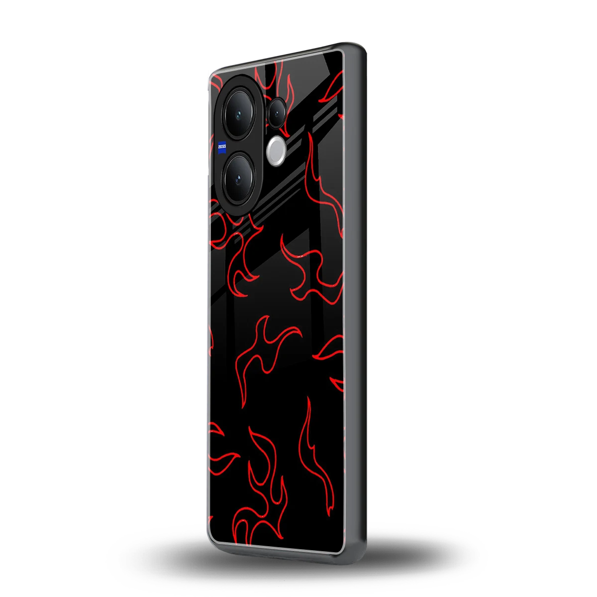 Lil Flames Red vivo v60 mobile cover | shockproof glass phone case