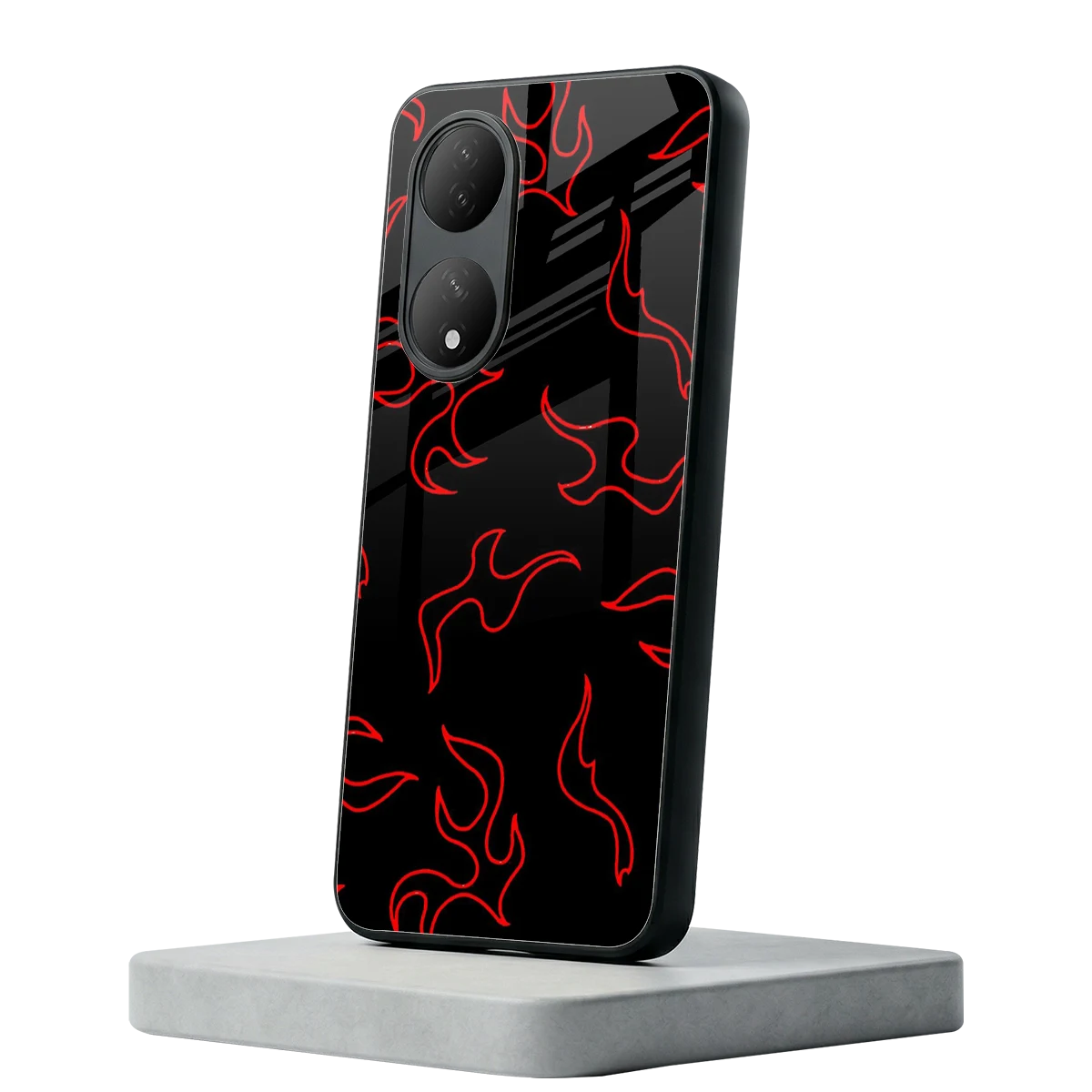 Lil Flames Red Vivo-y100 mobile cover | shockproof glass phone case