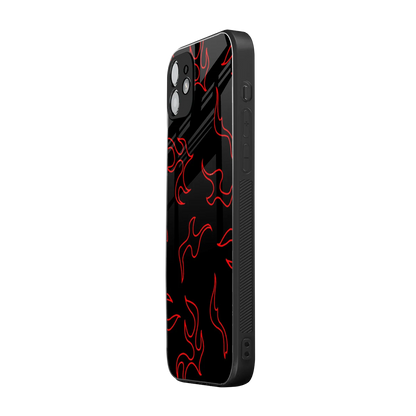 Lil Flames Red iphone 11 mobile cover | shockproof glass phone case