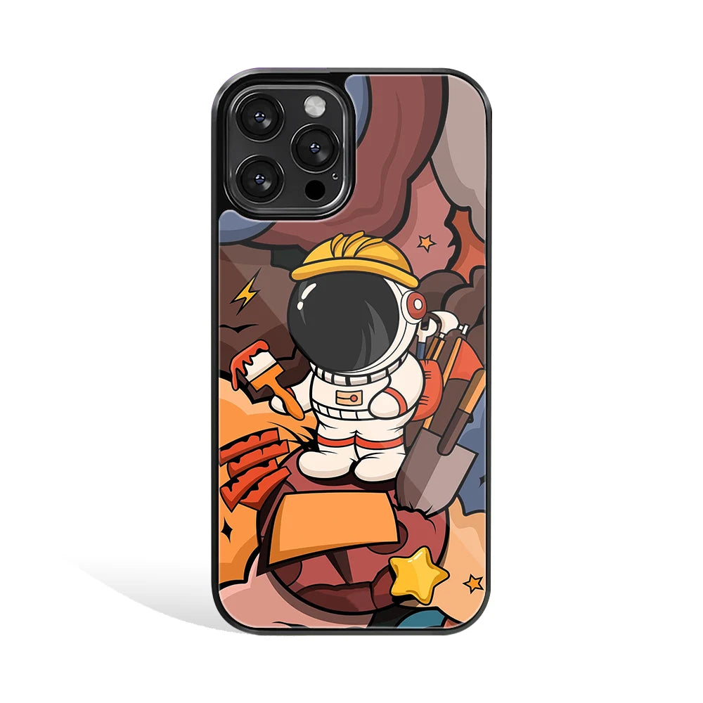 Premium Glass Back Mobile Phone Cover for iPhone, Samsung, OnePlus, Google Pixel, Redmi, Oppo, Vivo & Realme