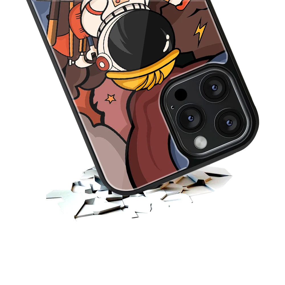 Durable Glass Back Mobile Case for iPhone, Samsung, OnePlus, Google Pixel, Redmi, Vivo, Oppo